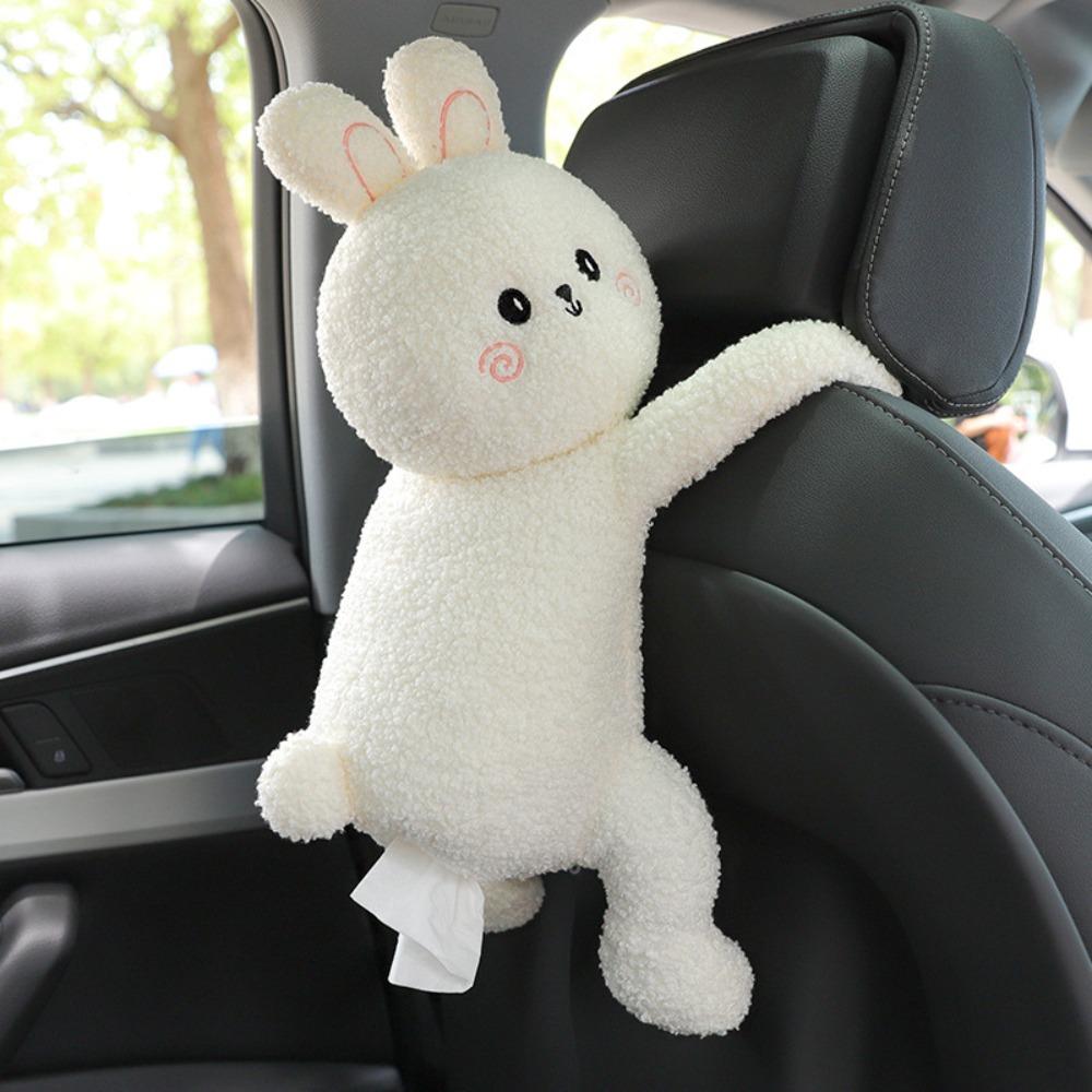 

Cartoon Car Seat Tissue Box Hanging Dog Napkin Holder Cute Tissue Dispenser Family Car Style 6