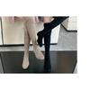 Over-the-knee Boots, Women's Shoes, Chunk-heeled Sleeve Boots, Flat-bottomed Round-toed Slimming Boots