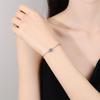 Moissanite 925 Silver Women's Bracelet, Six-Prong INS Style, Light Luxury, Exquisite Craftsmanship.