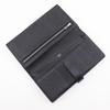Hermes Bohnen-Geldbörse Schwarz / Silberne Beschläge Courchevel Unisex Gebraucht