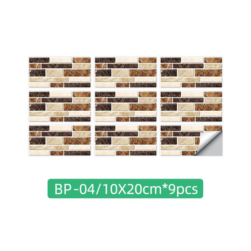 Kitchen Oil-Proof Sticker Simulation Marble Crystal Floor Wallpaper Bathroom Renovation Old House Renovation Self-Adhesive Tile Sticker