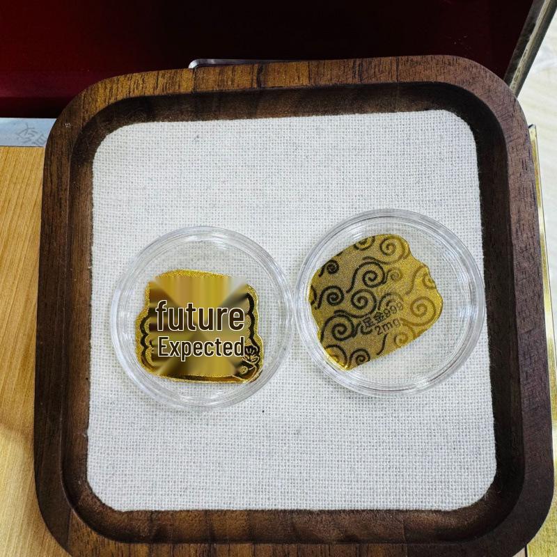 Pure Gold 999 Wealth-Boosting Mobile Phone Sticker - 2mg Gold for Daily Prosperity