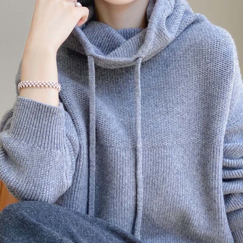 Sweater for Women Autumn Winter Thickened Warm Knitted Stretchy Long Sleeve Pullover Tops