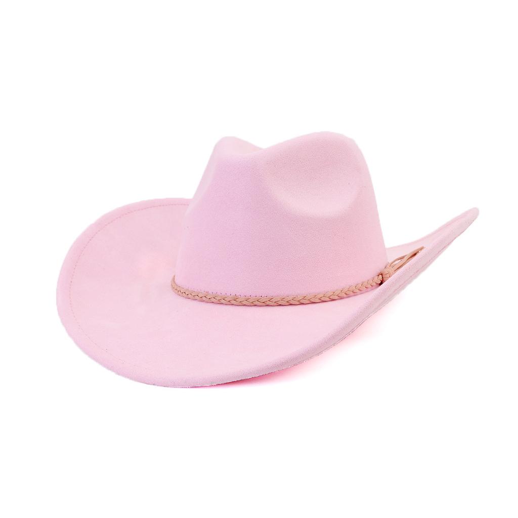 Vegan suede cowboy hat jazz panama hat unisex women's hat wide brim cowboy hat women's hat  cowboy hat