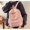 High Capacity Corduroy Solid Color Student Sweet School Bags  Simplicity Traveling Outside Versatile Fashi Backpack