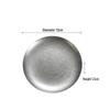 Ru Han Retro Industrial 13cm Stainless Steel Flat Plates (Set of 3)