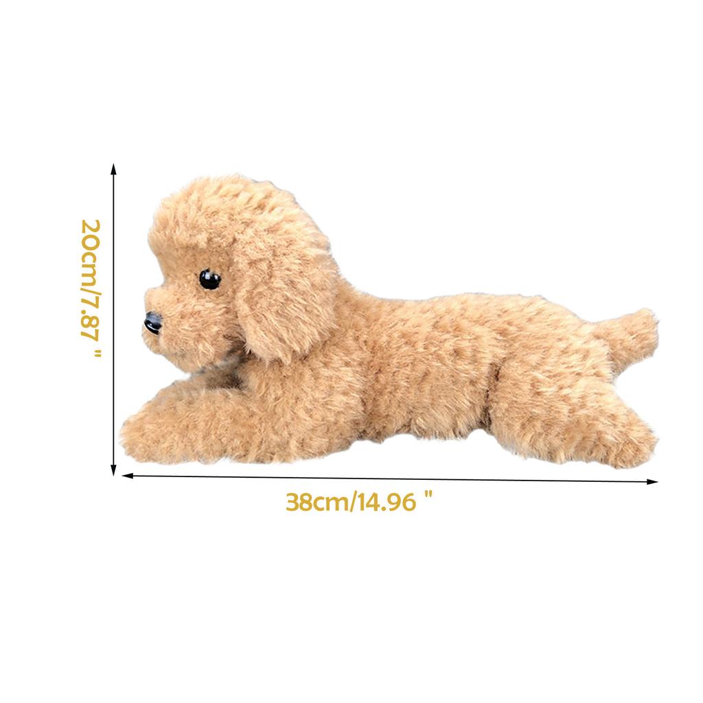 stuffed goldendoodle dog