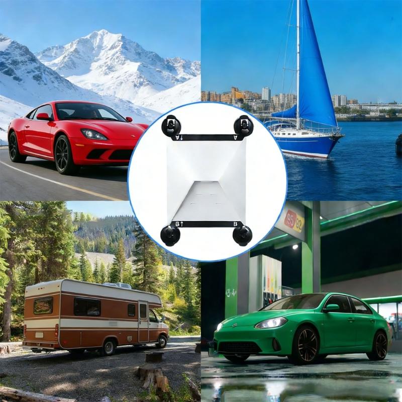 Strong Suction Car Mount Portable Suction Cup Holder for Vehicle Window Ensures Shaking Easy Mounting for Satellite