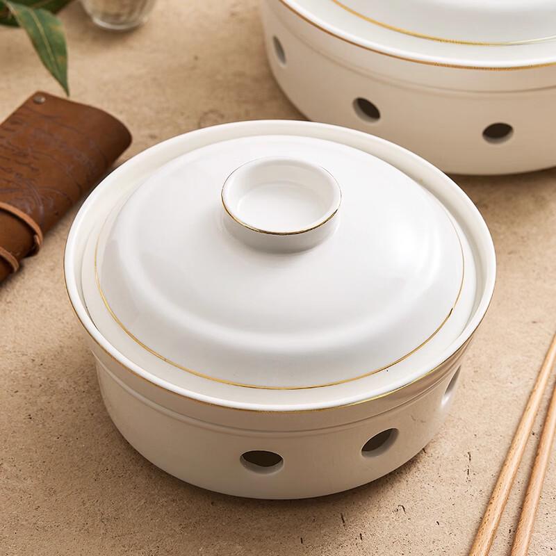 Plum Blossom Ceramic Warming Serving Dish