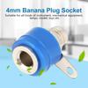 20Pcs 4mm Banana Jack Socket Mixed Colors ABS Material Panel Mount Connectors Fire Retardance Durable Test Probes Connector
