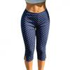 Womens Y2K Streetwear Black Slim Fit Capri Pants With Side Slit Stretchy Athletic Leggings Gym Workout