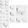 15cm Höhe Kunststoff/plastisch DIY Kombinationsfigurenmodell-Set für Heimdekoration