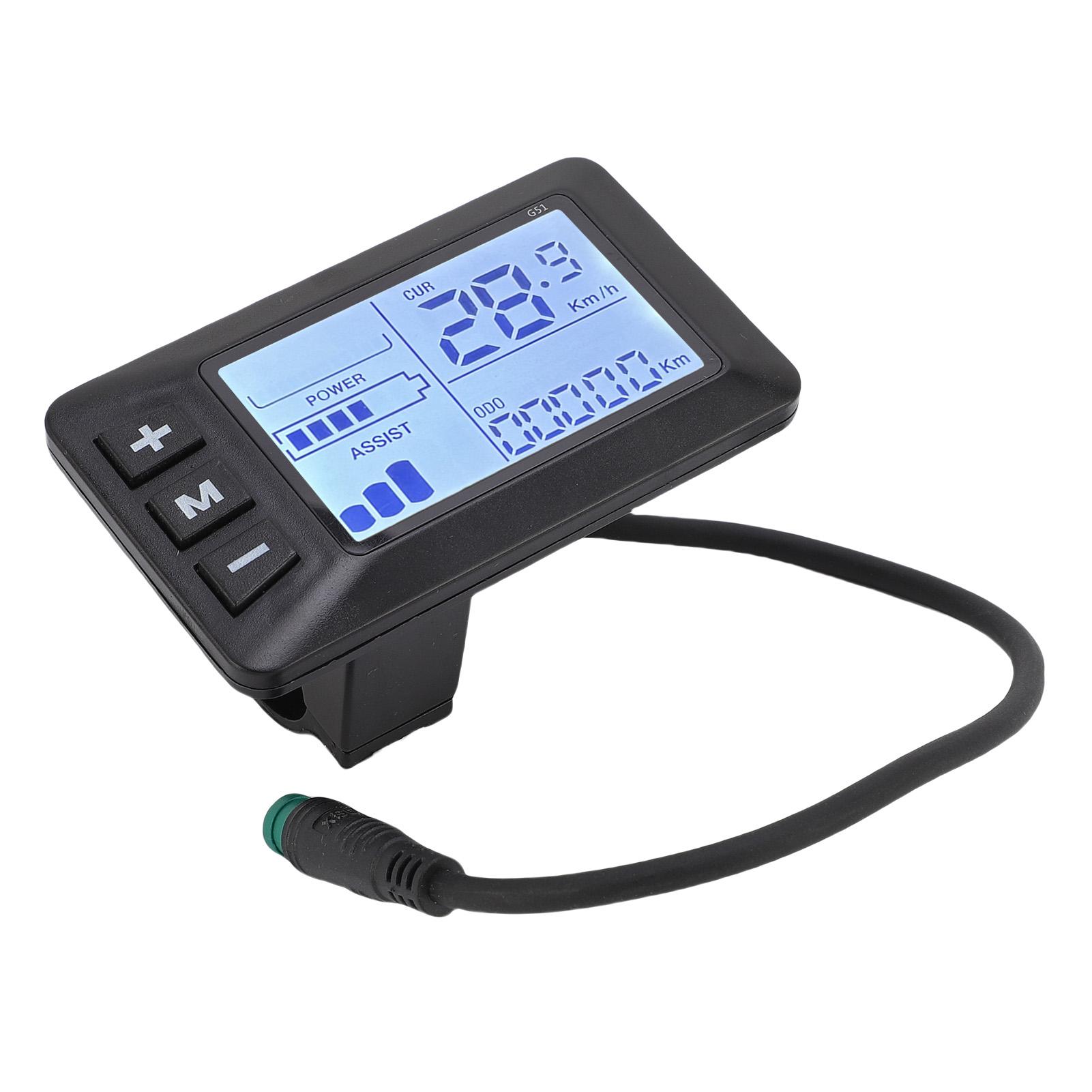 Elektriskā velosipēda LCD displejs 5 vadiem