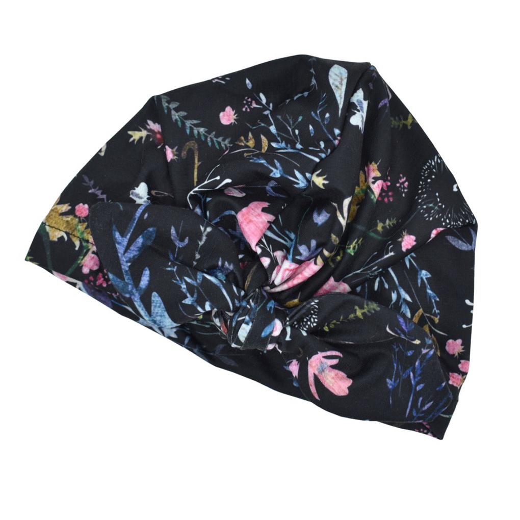Newborn Turban Elements Multi-functional Elastic Girl Head Wrap Detachable Headwear Toddler Bow-knot Caps Spring Daily