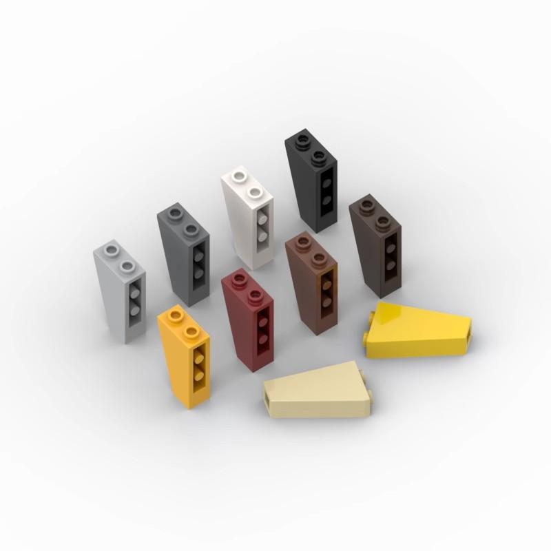 

20 шт. MOC 2449 перевернутий нахил 75° 2x1x3 цеглинки сумісні DIY Збірка Будівельні блоки частинки Дитячий пазл іграшка