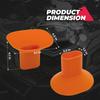 KEMIMOTO ATV UTV Motorcycle Car Truck Boat Silicone Fold Skid Oil Change Funnel for Can-am Maverick X3, X3 Max Defender