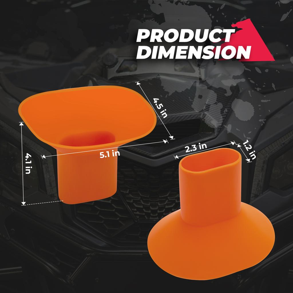 KEMIMOTO ATV UTV Motorcycle Car Truck Boat Silicone Fold Skid Oil Change Funnel for Can-am Maverick X3, X3 Max Defender