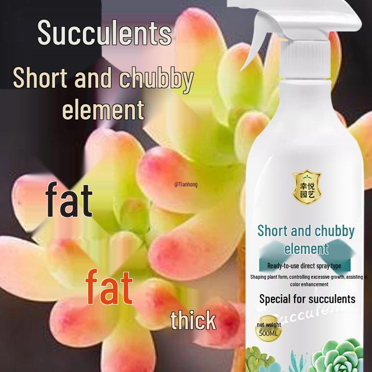 Compact Succulent Growth Hormone & Color Enhancer - Anti-Etiolation Dwarfing Nutrient Solution