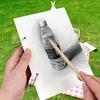 Voyyphixa Sketchbook A5 Drawing Book 60 with Buckle Removable Kraft Cover DIY Painting Thick Manga Colored Pencil Drawing Sketching Graffiti