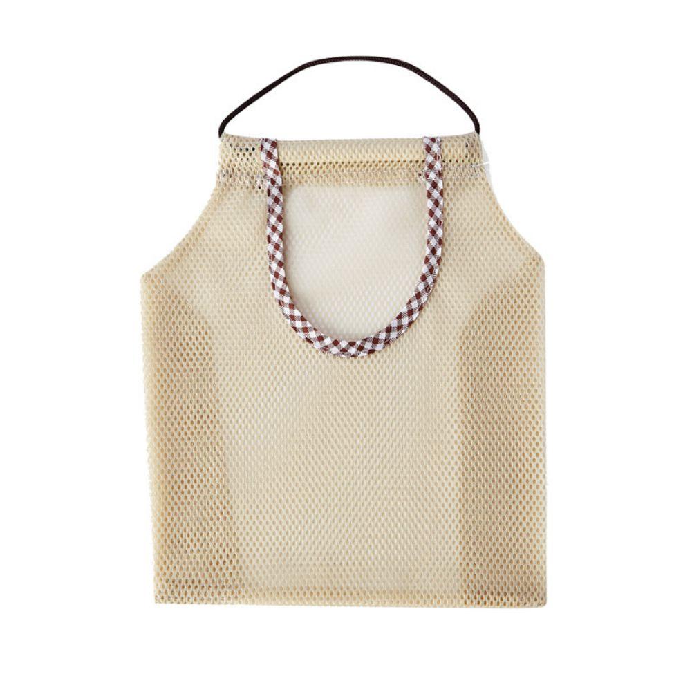 

Подвесная сетчатая сумка для хранения Сетка для овощей Бежевая для фруктов чеснока картофеля лука