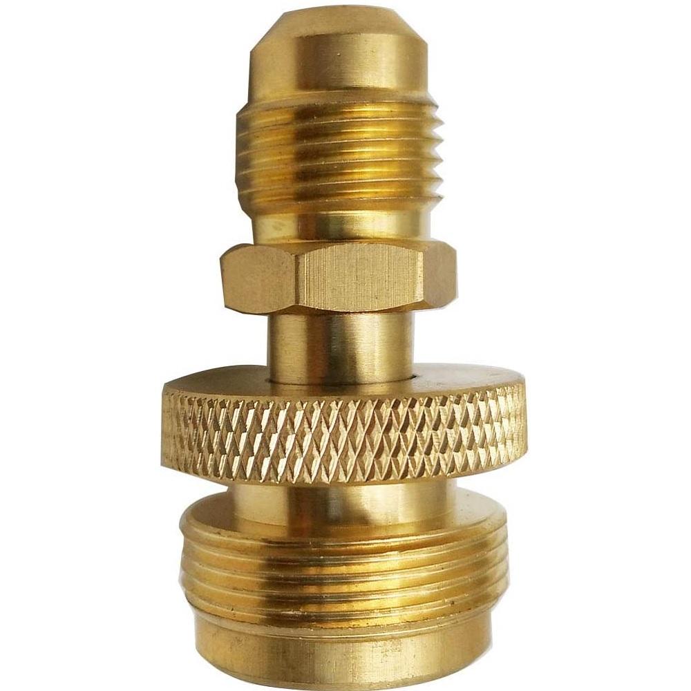 2Pcs 1LB Propane Tank Cansiter Regulator Adapter Connection To 3/8" Male Flare 5/8"-18UNF