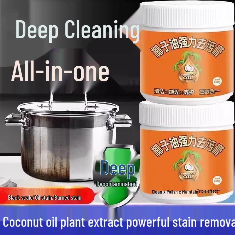Newcomer Discount: Updated Coconut Oil Stain Remover - 3-in-1 Deep Kitchen Cleaner