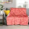 3D Rose Flowers Nordic Romantic Soft Blankets,Keep Warm Throw Blanket Comfortable Blanket for Picnic Beds Sofa Home Bedroom Gift
