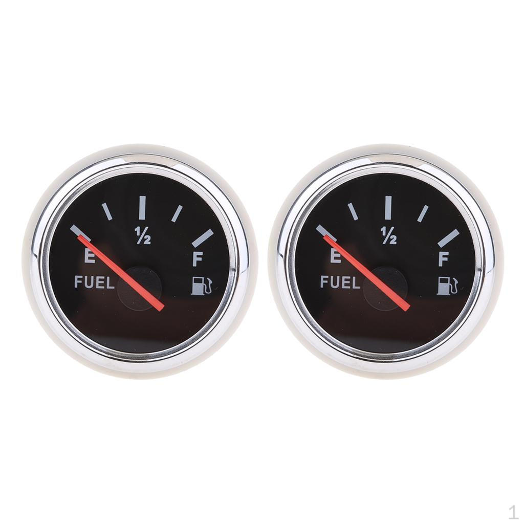 

2 шт. Универсальный указатель уровня топлива для лодки, IP67 водонепроницаемый, черный