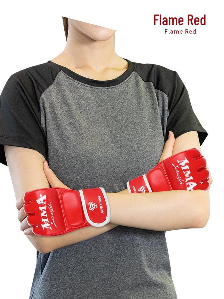 MMA Muay Thai Training Punching Half-Finger Gloves for Men & Women