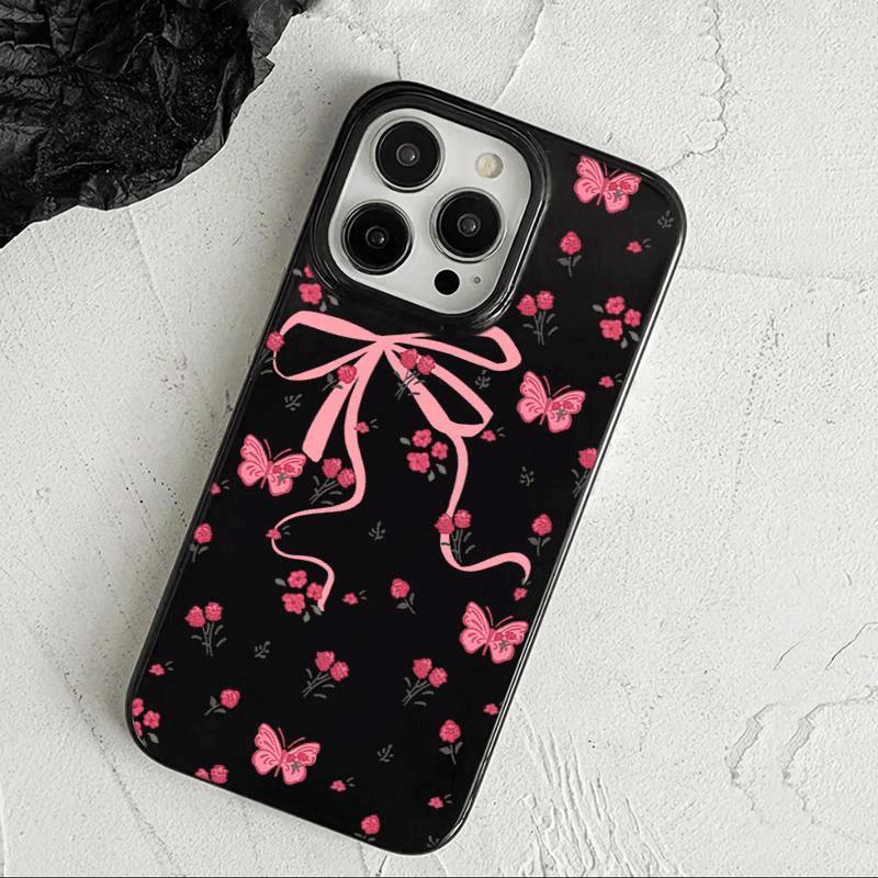 Pink Bow-shaped Soft Case for Apple IPhone 17 Pro Max, A Niche Phone Case for IPhone 16, 14, and 13