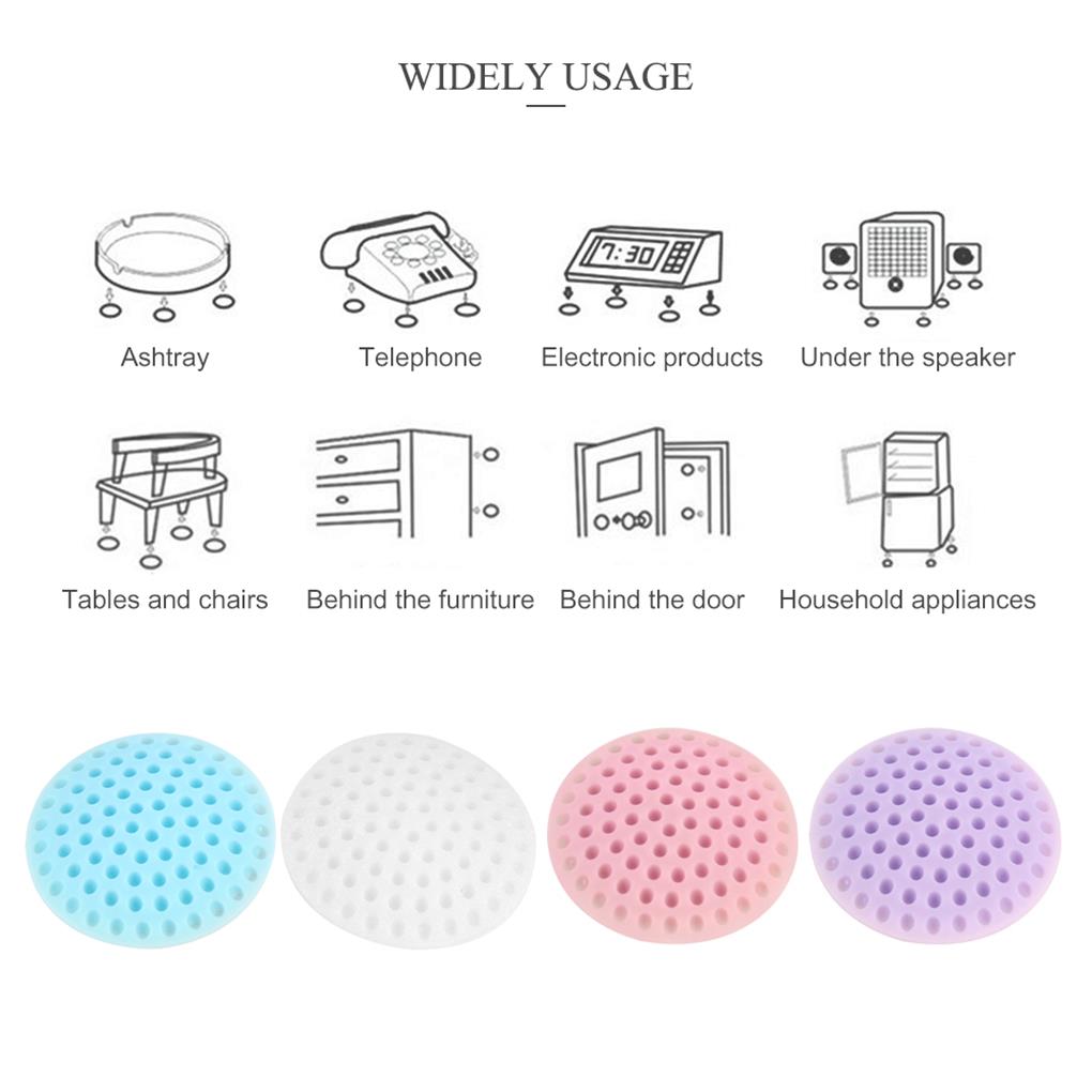 Door Lock Protective Pad Anti-Collision Self-adhesive Sticker Softness Handle Mute Shockproof Wall Stick Stopper Decoration
