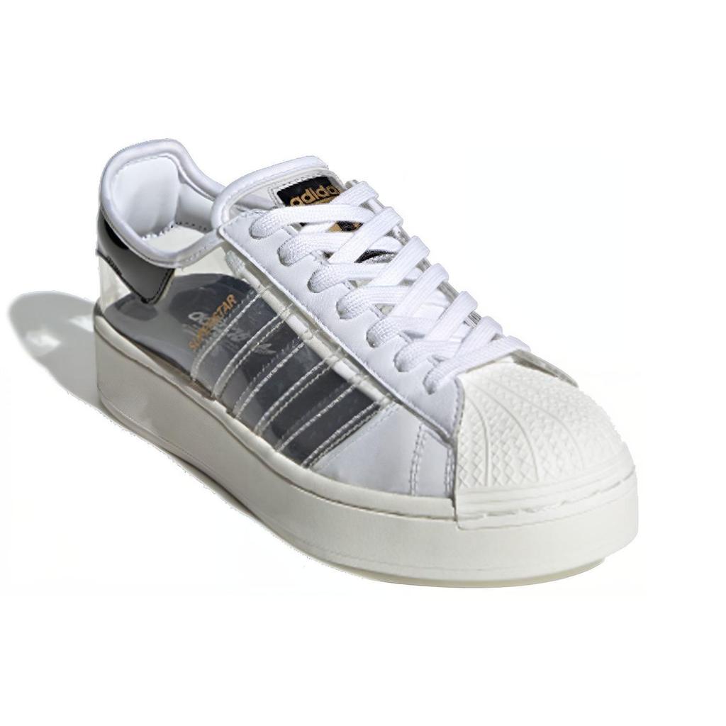 adidas Originals Superstar Serie Gedurfde Transparante Dikke Zool Lage Top Skate Schoenen Dames Sneakers Ivoor-Wit FV3361
