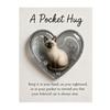 Cat Memorial Pocket Hug with Inspirational Card Emotional Support Heart-Shaped Sleeping Cat Charm Keepsake Figurine Decoration Cat Owners Lovers Gift