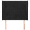 VidaXL Headboard with Ears Black 83x23x118-128 Cm Velvet3117988