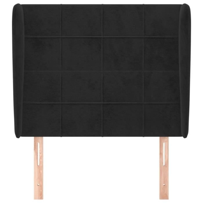 VidaXL Headboard with Ears Black 83x23x118-128 Cm Velvet3117988