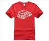 Unisex Casual Cotton Tshirt Cartoon Line Art Print Vibrant Multicolor Fashion Tee