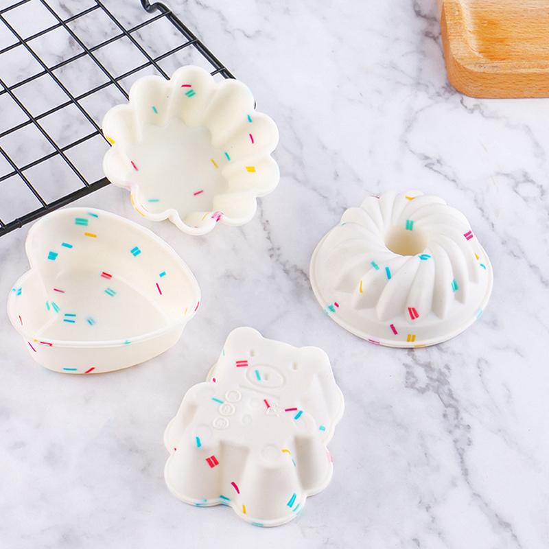 4Pcs Cupcake Silicone Molds Cup Cake Diy Decorating Bakeware Baking Tools