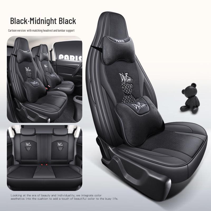 Leapmotor T03 Universal Cartoon Car Seat Cover - Full Coverage, All-Season Tech Fabric.