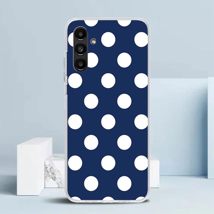 Polka Dots Art Phone Case For Samsung Galaxy A17 A37 A57 A16 A15 A14 A13 A56 A55 A54 A53 A36 A35 A34 A33 A26 A25 A24 A23 Galaxy