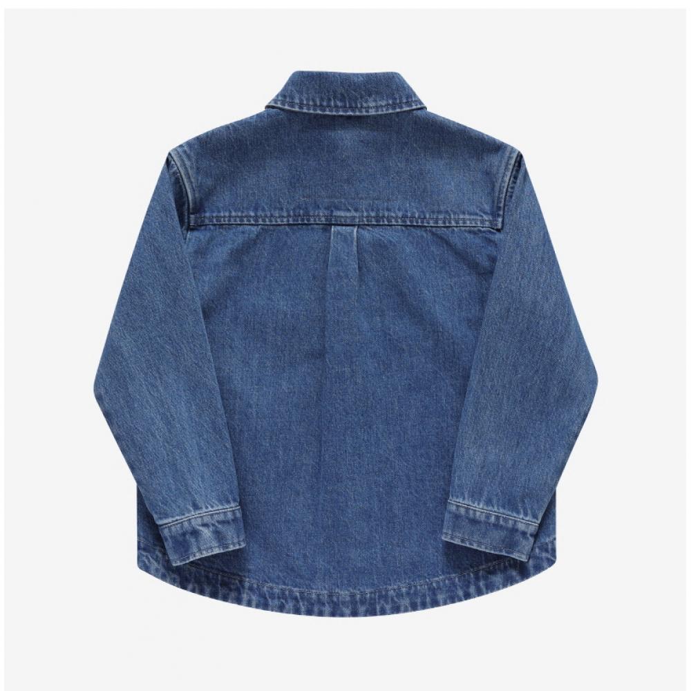 Fendi Jua172 Amhx F0qg0 Logo Denim Kids Jacket