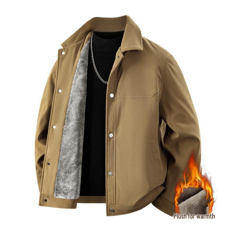 Men's American Style Fleece-Lined Winter Flight Jacket