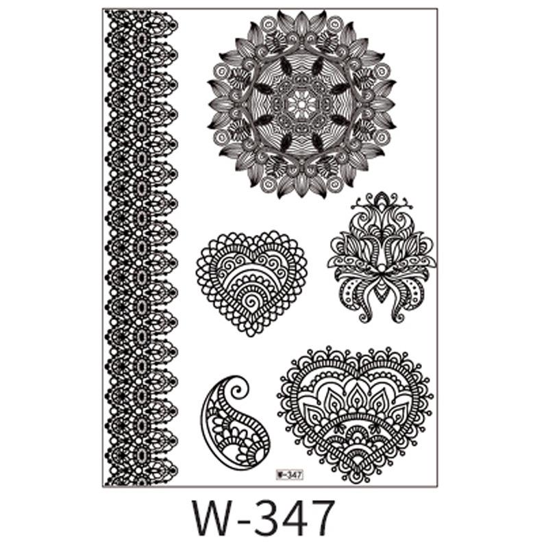 Beauty Sticker Black Tattoo Sticker Temporary Tattoo Waterproof Tattoo Sticker