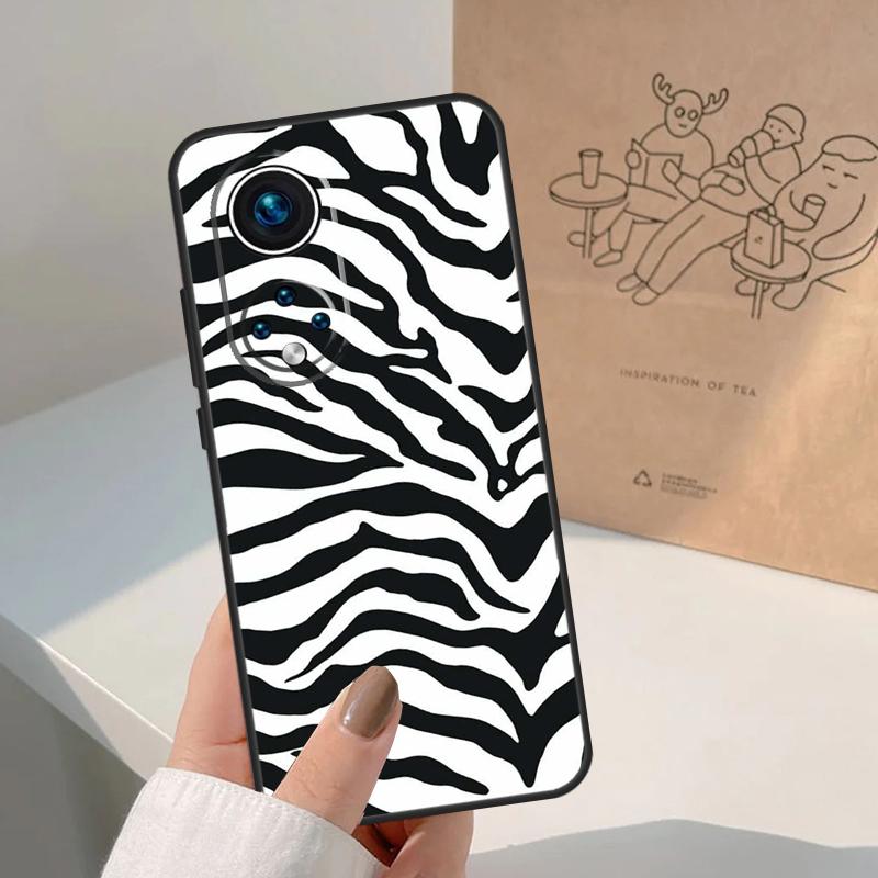 Zebra Skin Print For Honor Magic 8 Pro 5 6 7 Lite Case For Honor Win RT 200 400 50 70 90 X8b X9a X9b X9c X9d
