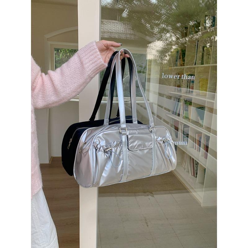 Korean Ins Niche Nylon Cloth Lightweight Handheld Armpit Bag Women's New Versatile Large Capacity Pillow Shoulder Bag Trendy