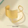 Irregular Open Cuff Bracelet for Women Exaggerated Wristchain Adjustable Bangle Geometric Jewelry Festival Accessories
