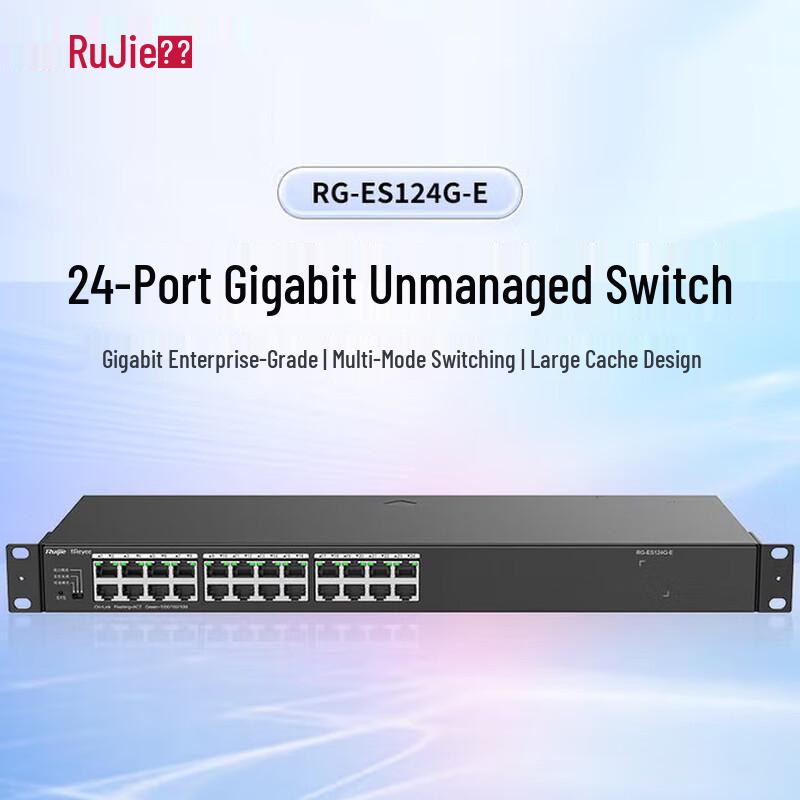 

Ruijie 24-Port Gigabit Unmanaged Ethernet Switch