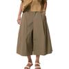 Solid Color Pocket High Waist Loose Wide Leg Cropped Casual Pants Women Pants 485593-37