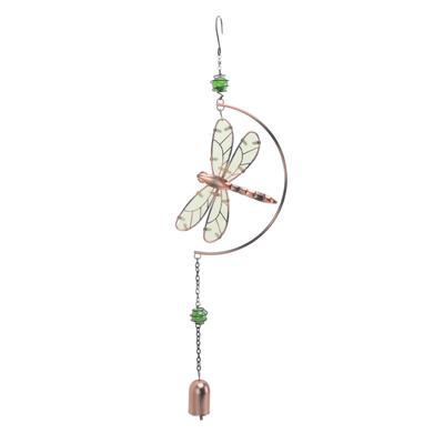 Dragonfly Wind Chimes Waterproof Beautiful Melody Iron Hanging Ornaments for Home Decoration