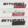 3D ABS Car Styling Logo BITURBO 700 Badge Fender Side Sticker Emblem Decals For Mercedes Benz AMG BITURBO 700 Auto Accessories