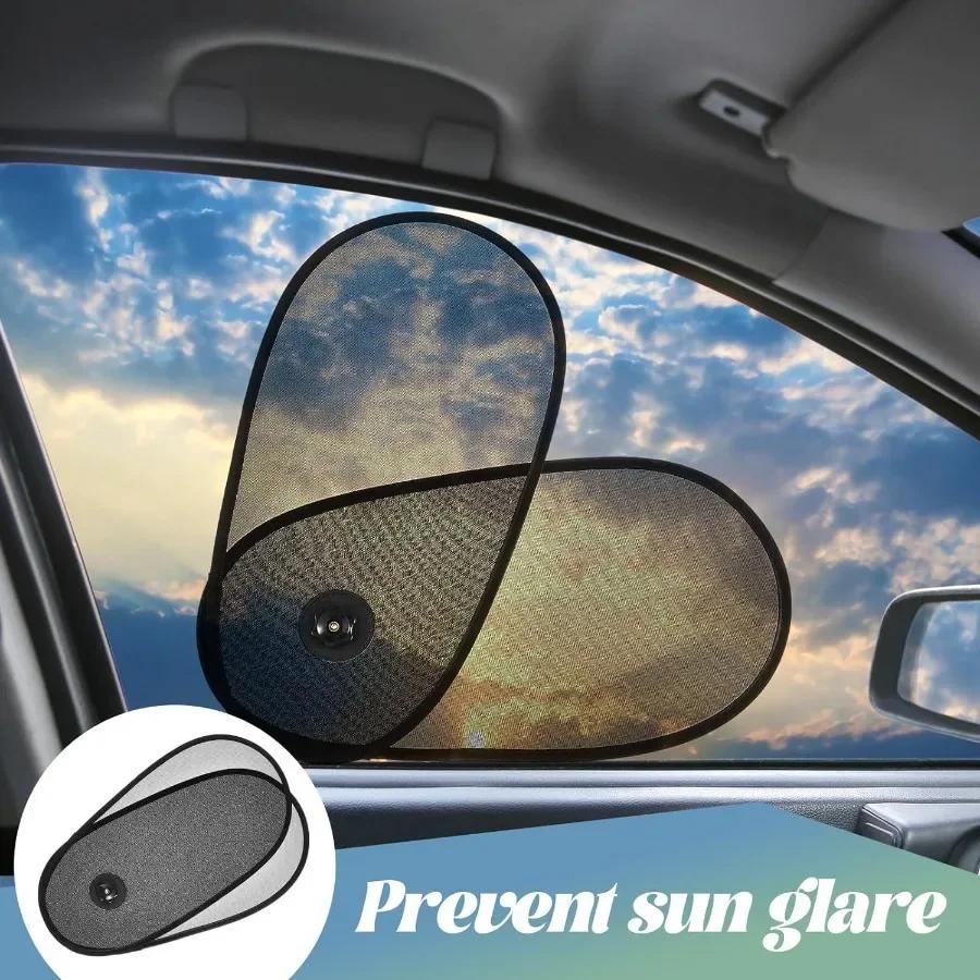 1 Set of Car Window Side Sunshade: Adjustable, Rotatable, Windshield Side Protection, Suction Cup Type Side Window Sunshade
